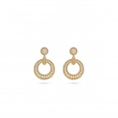 VAN CLEEF ARPELS PERLÉE DIAMONDS EARRINGS VCARP9XL00